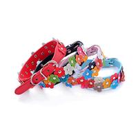 Milisten Collier Tendance pour Chiots Petite Taille Boucle De Sécurité Réglable Matériau PU
