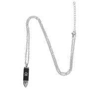 Milisten Collier Urne Commémoratif pour Animaux avec Imprimé de Patte Pendentif pour Cendres de Chiens et Funéraire Élégant à Porter Exposer