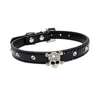 Milisten Colliers pour Chien en Polyuréthane Colliers pour Chien en Forme De Crâne Accessoires Élégants en Cristal pour Animaux De Compagnie Boucle Réglable pour Les Fêtes d 39