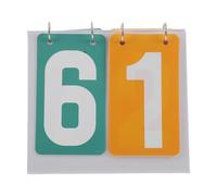 Milisten Compteur de Score Portable à 2 Chiffres Vert et Jaune Tableau d'Affichage de Jeu Étanche Mini Tableau de Marqueur pour Activités Sportives et Récréatives Affichage Clair et