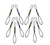 Milisten Cordon de Sécurité pour Couvercle de Théière en Polyester et Résine, Léger et Compact, 10 Pièces, Accessoire Artisanal pour Cérémonie du Thé et Pique-niques en Plein Air