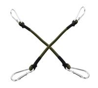 Milisten Cordons Élastiques Robust 2 Pièces Avec Mousquetons 8Mm Sangles Extensibles Pour Camping Fixation Tentes Bagages Vélos Accessoires Plein Air