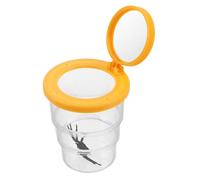 Milisten Coupe d'observation des Insectes téléspectateur conteneur d'observation d'insectes kit d'aventure en Plein air Mallette d'observation d'insectes capteur d'insectes Plastique Orange