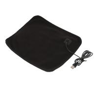 Milisten Coussin Chauffant pour Animaux De Compagnie Peluches Lestées Chat Cochon Incubateur Lit Chauffant pour Animaux De Compagnie Tapis De Cage pour Chien Farci Reptile Polyester Black