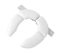 Milisten Coussin de Siège de Toilette Rembourré pour Tout-petit, Housse Blanche Portable et Pliable, Siège Garçon et Filles Compact Apprentissage Propreté à Domicile Voyage