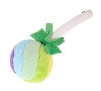 Milisten Coussin Décoratif en Peluche Forme Sucette Verte Coton PP, Design Créatif et Chaleureux pour Canapé ou Heure du Coucher, Accessoire de Noël Charmant et Amusant
