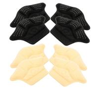 Milisten Coussinets Talon Antidérapants 8 Pcs Semelles pour Chaussures Trop Grandes Jeu Mixte Beige et Noir Coussin Épais et Fin Confort Marche Prévention Ampoules Usage Sport et Ville Femmes