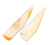 Milisten Couteau en Agate 2 Pièces 7 CM Ensemble d'Outils de Polissage pour Bijoux en Or et Argenté Kit Portable pour Bijoutiers Professionnels et Amateurs Utilisation en Atelier