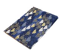 Milisten Couverture de Livre A5 Réglable en Tissu Bleu Jindouyun Protège-couverture Réutilisable pour Cahier, Agenda et Livre Scolaire, Protection Solide et Pratique pour Usage Élève