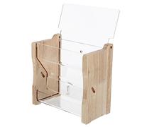 Milisten Creux Automatique Mangeoires pour Volaille Détient Porte-Nourriture pour Animaux De Compagnie Mangeoire pour Petites Volailles Bricolage Soi Mangeoire à Poulet avec Beige Acrylique