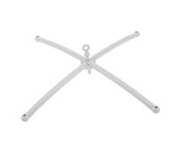 Milisten croix de cloche de lit cintre mobile pour berceau porte-cloche pour lit bébé cintre de cloche de lit jouets de berceau bras mobile pour bébé Plastique blanche