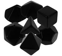 Milisten Cubes d'Histoire Vierges 7Pcs pour RPG Dés Multi-Faces en Plastique Accessoire de Jeu Créatif et l'enseignement