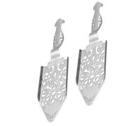 Milisten Cuillère à Absinthe en Acier Inoxydable Argentée 2 Pièces Filtre Creux pour Dissoudre le Sucre, Accessoire Délicat pour Fontaine à Absinthe Bar
