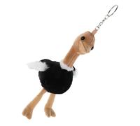 Milisten d'autruche Clés de caricature charme de sac à main porte-clés animaux Pendentif sac en peluche pendentif moelleux porte-clés autruches en peluche joli pendentif animal coton