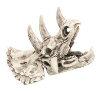 Milisten Décoration Aquarium en Résine Crâne De Dinosaure Modèle Squelette Cachette pour Crevettes Ornement sous-Marin Taille Moyenne pour Poissons Et Crevettes