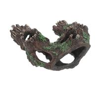 Milisten Décoration Aquarium Racine Artificielle Réaliste Cachette Poisson et Betta Log Refuge pour Tortues et Reptiles Installation Facile Ornement Naturel pour Aquarium Haut