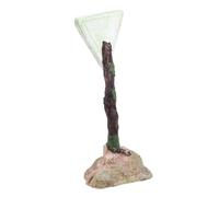 Milisten Décoration Aquarium Résine Cartoon Panneau Avertissement Créatif pour Poissons Ornement Sécuritaire Eau Douce et Salée Paysage Miniature Amusant et Facile à Nettoyer