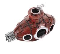 Milisten Décoration Aquarium Résine sous-Marin Rouge Hiding Cave Poissons Ornement Safe Fish Tank Accessoire