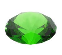 Milisten Décoration Centre de Table Mariage Diamant en Verre Transparent 6 Cm, Faux Diamant Cristal Vert pour Déco Fête Élégante, Pierres Précieuses Décoratives, Accessoires Déco