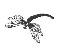 Milisten Décoration Murale Libellule En Fer Forgé Pour Jardin Salon Balcon, Sculpture Métallique Ajourée Solide, Panneau Décoratif Suspendu Artistique En Métal Robuste