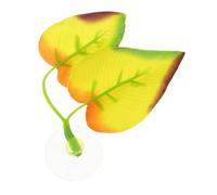 Milisten Décorative pour Aquarium Betta Tapis de Détente Léger avec Ventouses pour Poissons Support de Relaxation Réaliste pour Réservoir de Poissons Décoration de Vivarium Aquatique