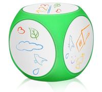 Milisten Dés Géants Effaçables en Mousse pour Jeux de Société et Bricolage, Dés Vierge à Personnaliser pour t Loisirs