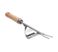 Milisten Désherbeur Acier Inoxydable Robuste avec Fourche de Jardin Ergonomique pour Enlever Mauvaises et Extraire Racines Efficacement