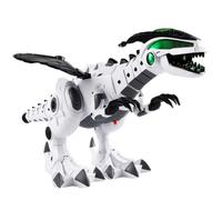 Milisten Dinosaure Mécanique à Spray, Jouet Électrique Blanc en Plastique | Marche Automatique, Composants Électroniques Intégrés, Style Créatif et Délicat, Format Décoratif Compact