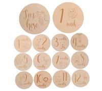 Milisten Disques Bois Pour Étapes De Cartes Marquantes Mensuelles Accessoires Photo Né Panneau Annonce De Naissance