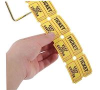 Milisten Distributeur de Tickets Raffle avec Support Simple et Tickets Jaunes pour Événements Tombola Carnaval et Jeux Activité