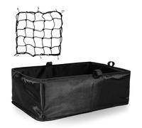 Milisten Doublure de Panier pour Vélo Électrique en Tissu Oxford avec Filet de Chargement Élastique, Sacoche Arrière Amovible, Accessoire Polyvalent pour Rangement Sécurisé Lors de Courses