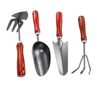 Milisten Doutils de Jardinage Miniatures avec Bêche Griffe et Houe Ergonomiques pour Plantation Désherbage et Entretien Extérieur