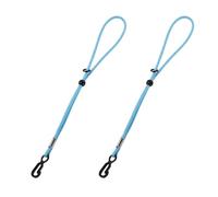 Milisten Dragonnes Élastiques pour Ski 25 Cm Paire de Lanières Anti-perte Bleu Ciel pour Moufles D’hiver, Sangles de Sécurité Réglables pour Sports D’hiver et Accessoires de Ski