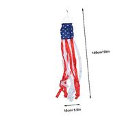 Milisten Drapeau Américain pour Jardin Décoratif Extérieur et Durable Motif pour Patriotiques et Événements Historiques