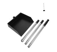 Milisten Dustpan avec Manche Démontable Pelle Lourde Debout pour Nettoyage Extérieur et Intérieur Outil Polyvalent pour Ramassage Fientes et Déjections de Poulet Pelle de Fertilisation