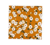 Milisten Écharpe Triangulaire De Fleur Animal De Compagnie Chiot Chien Bandanas Action De Grâces Mignon Floral pour Écharpes Foulards Chat Bibs d'animaux Orange Coton