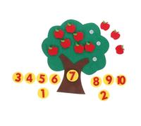 Milisten Éducatif Pommes Non Tissé Numérique Mathématique Montessori Sensoriel Maternelle pour Compter et pour École et Maison