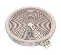 Milisten Élément Chauffant Plat 20 CM pour Plaque de Cuisson Électrique - Résistance de Surface 3 Broches - Pièce Détachée pour Brûleur de Cuisinière Électrique Chauffage Constant pour