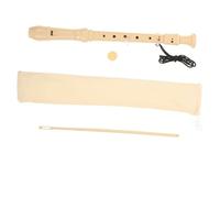 Milisten Enregistreur Soprano Débutant Instrument Musical Anglais pour Garçon Fille pour Écoles et Cours de Musique Détachable et Facile à Nettoyer Doux et Résonnant Étui Coton