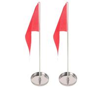 Milisten Ensemble de 2 Drapeaux de Trou de Golf 10 CM en Acier Inoxydable Cible D’Entraînement Putting pour Intérieur et Extérieur Accessoires de Golf pour Précision et Pratique sur
