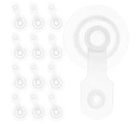 Milisten Ensemble de 20 Embouts de Valve d'air Réutilisables pour Bouée Gonflable et Matelas Pneumatique, Buse de Rechange en Plastique Transparent 27 Mm, Accessoires pour Flotteur