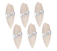 Milisten Ensemble de 6 Coffret de Seiche à Mâcher pour Oiseaux avec Support Métallique à Mâcher Molaire pour Perroquets Hamsters et Petits Animaux