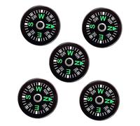 Milisten Ensemble de Mini Boussoles Portables 15 Mm Abs Acrylique Mini Boussole Compacte pour La Randonnée La Navigation Et Les Randonnées