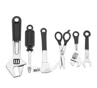 Milisten Ensemble d'Outils Miniatures 1 Pièce Mini Marteau et Clé Accessoires pour Mini-Maison Outils Miniatures pour Scènes Décoratives Jouer Semblant Couleur Noire