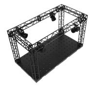 Milisten Étape d'affichage des Figures vitrine de Mini Figurines Mallette de Rangement présentoir Support de Bureau vitrine de Figurines d'action Organisateur de Bureau Black