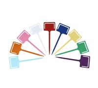 Milisten Étiquettes Plantes Jardin Extérieur Étanches 50 Pièces Multicolores En Pp Résistantes À La Lumière 6.89X2.44In Inserts Classification Jardinage Durable