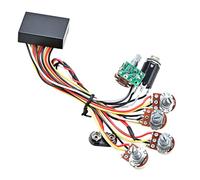 Milisten Faisceau de Câblage Actif pour Basse Gu244, Circuit de Préamplification pour Guitare Électrique, Contrôle de Tonalité Précis, Accessoire de Remplacement Solide, Adapté aux