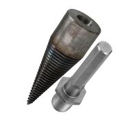 Milisten Fendeur de Bûches à Manche Hexagonal Foret Acier Haute Résistance pour Perceuse Manuelle Outil Robuste pour Diviser de Chauffage et Rapide