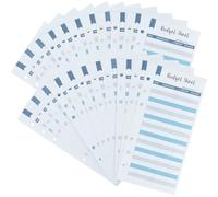 Milisten Feuilles de Budget Pratiques Perforées 50 Feuilles par Pack, Papier Solide pour Suivi des Dépenses Quotidiennes, Planificateur de Trésorerie Portable pour Gestion de Caisse