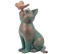 Milisten Figurine de Chat Miniature en Résine, Décorations pour Fête Thème des Chats, Statuette Compacte pour Intérieur et Extérieur, Ornement Animalier Décoratif